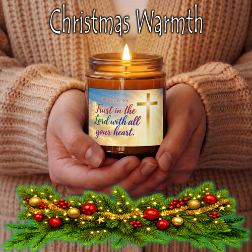 Trust In The Lord Proverbs 3:5 Candle