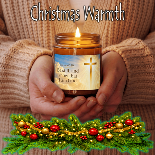 Be still, and know that I am God. Psalm 46:10 Candle