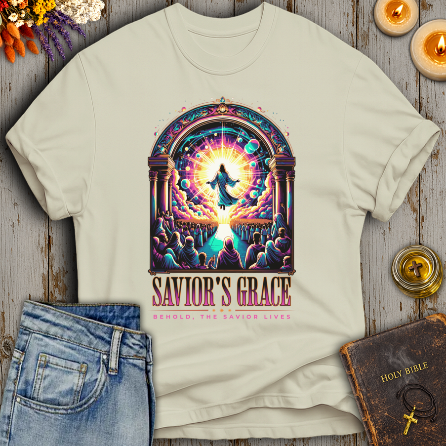 Saviors Grace Behold The Savior Lives T-Shirt