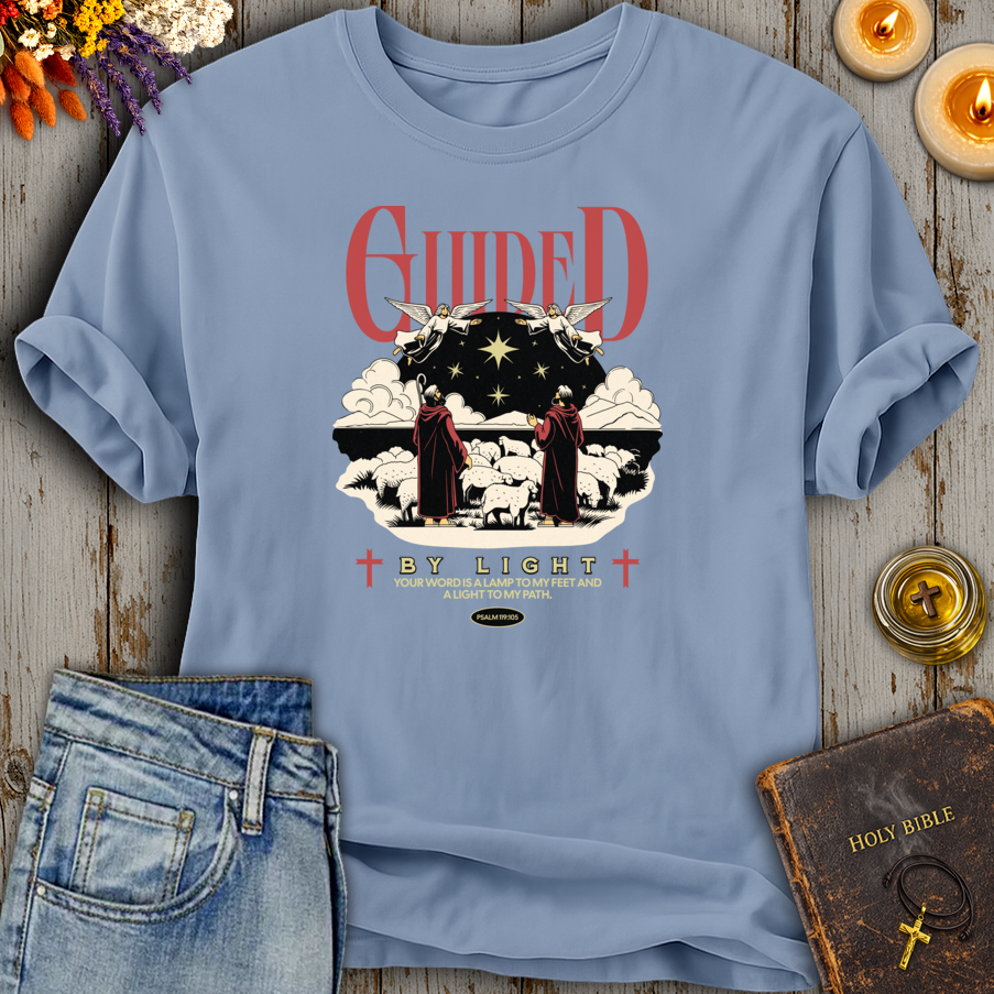Guided By Light Psalm 119:105 T-Shirt