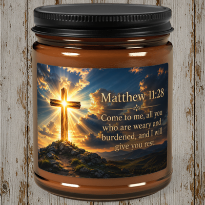 Come To Me Matthew 11:28 Candle