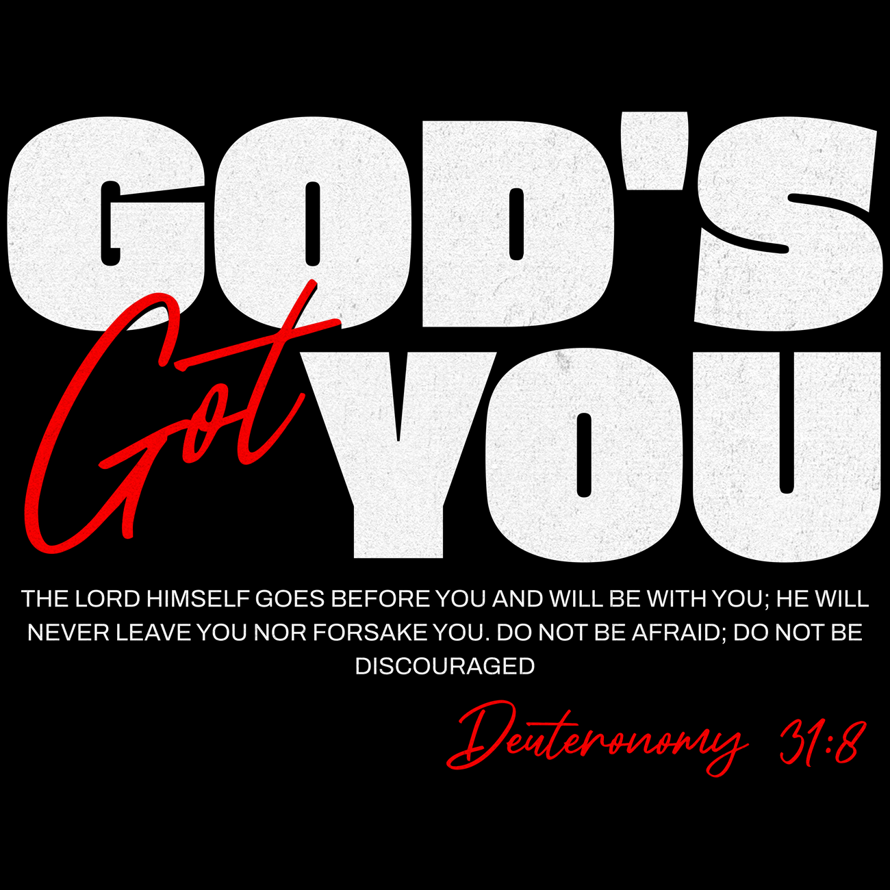God's Got You - Deuteronomy 31:8