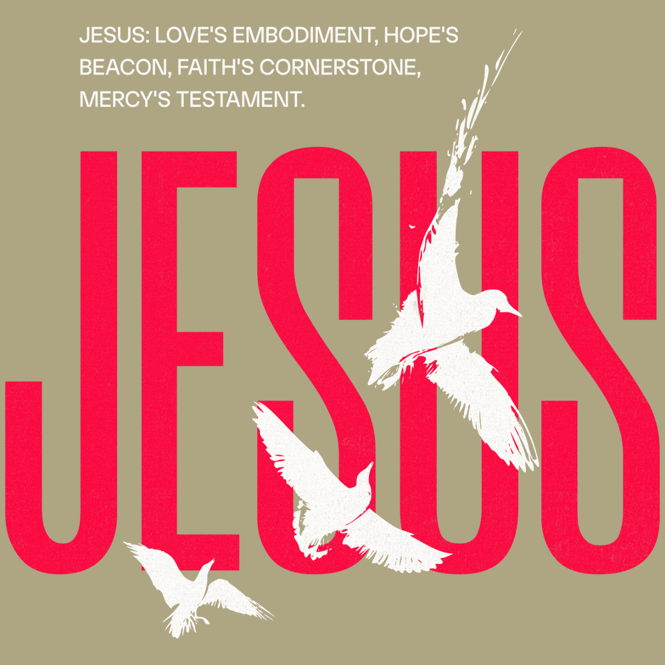 Jesus Love Hope Faith Mercy