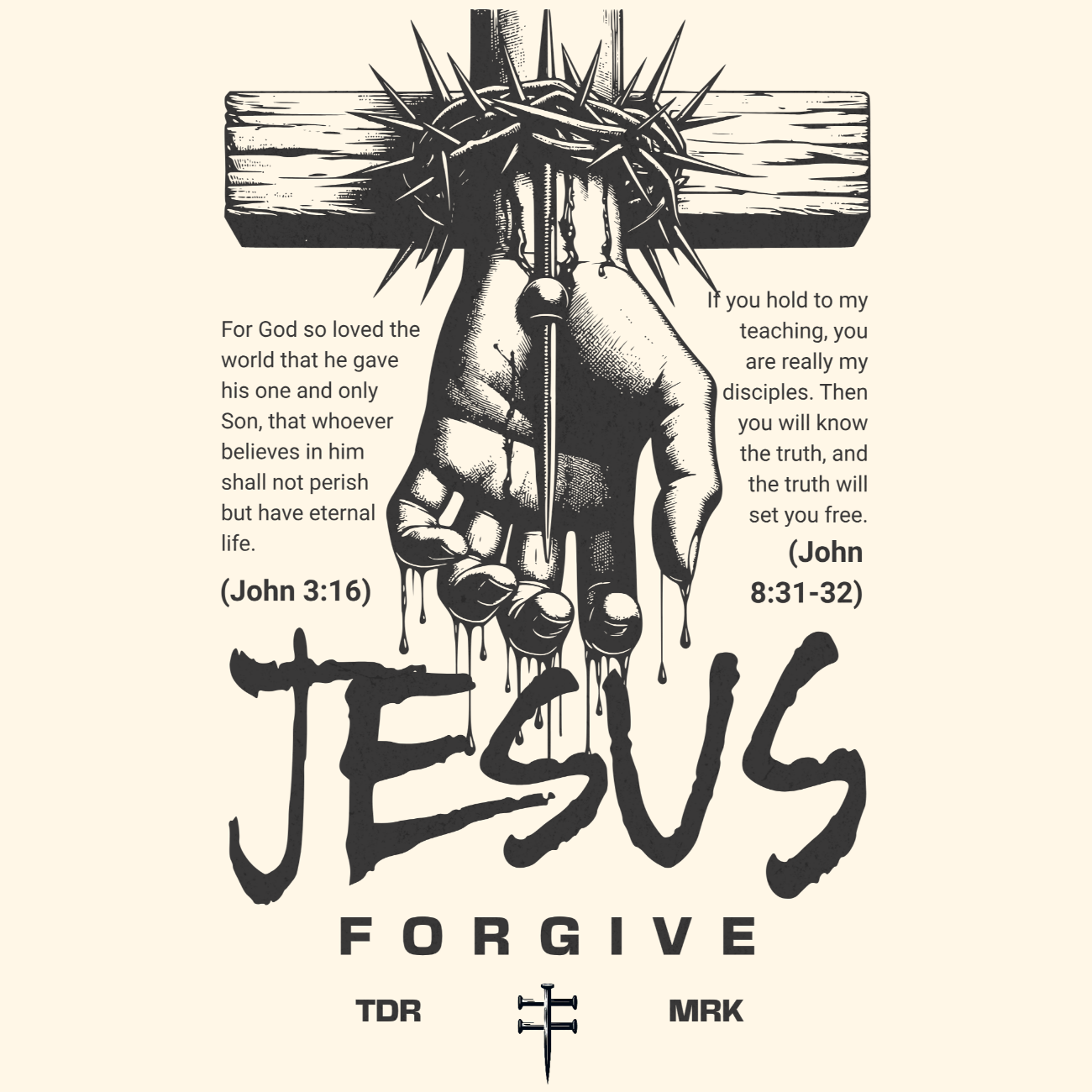Jesus Forgive John 3:16 8:31-32