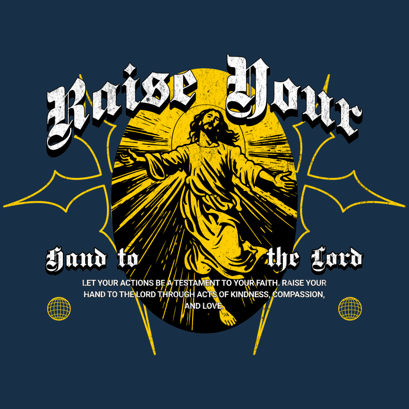 Raise your hand to the Lord