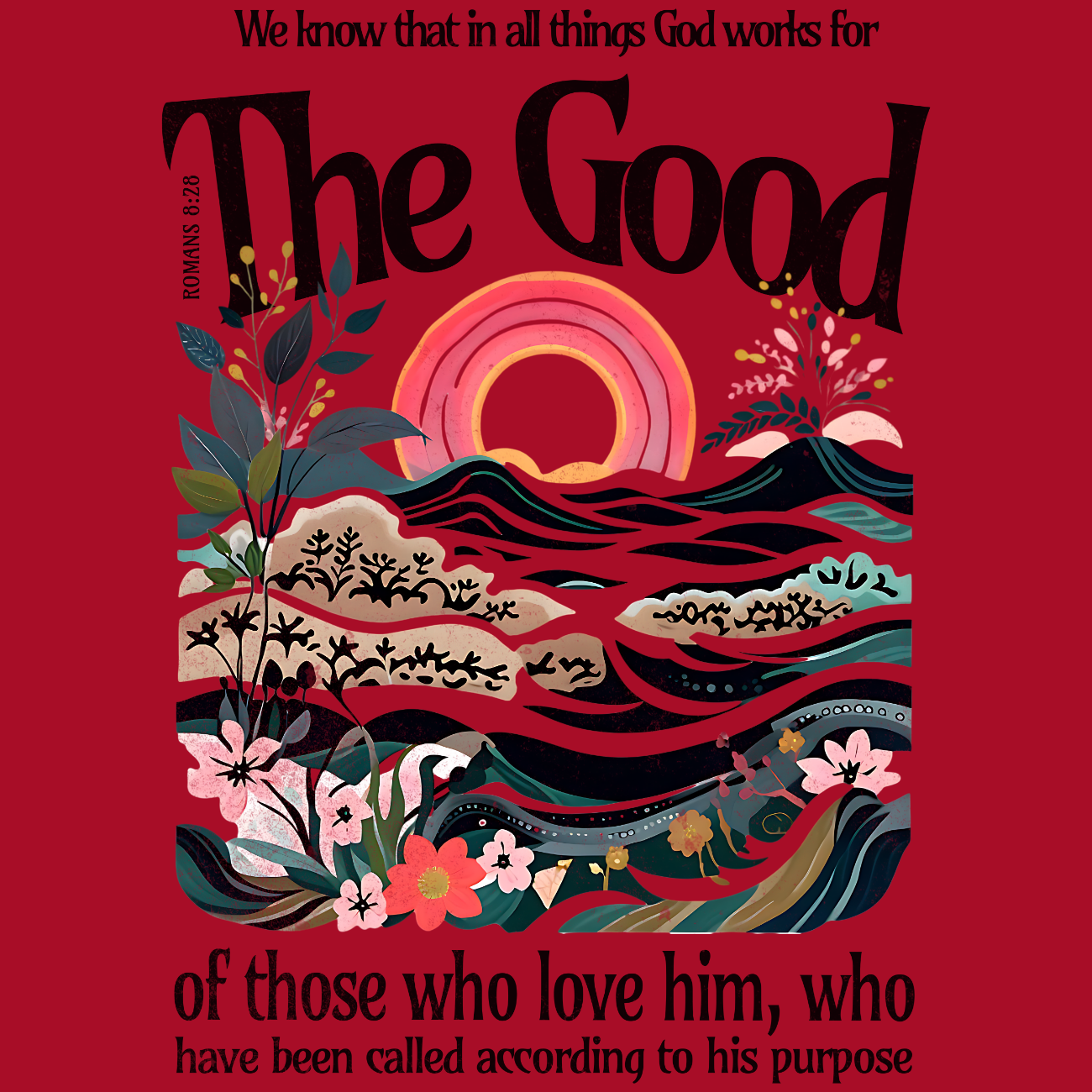 God works for the good of those who love him Romans 8:28