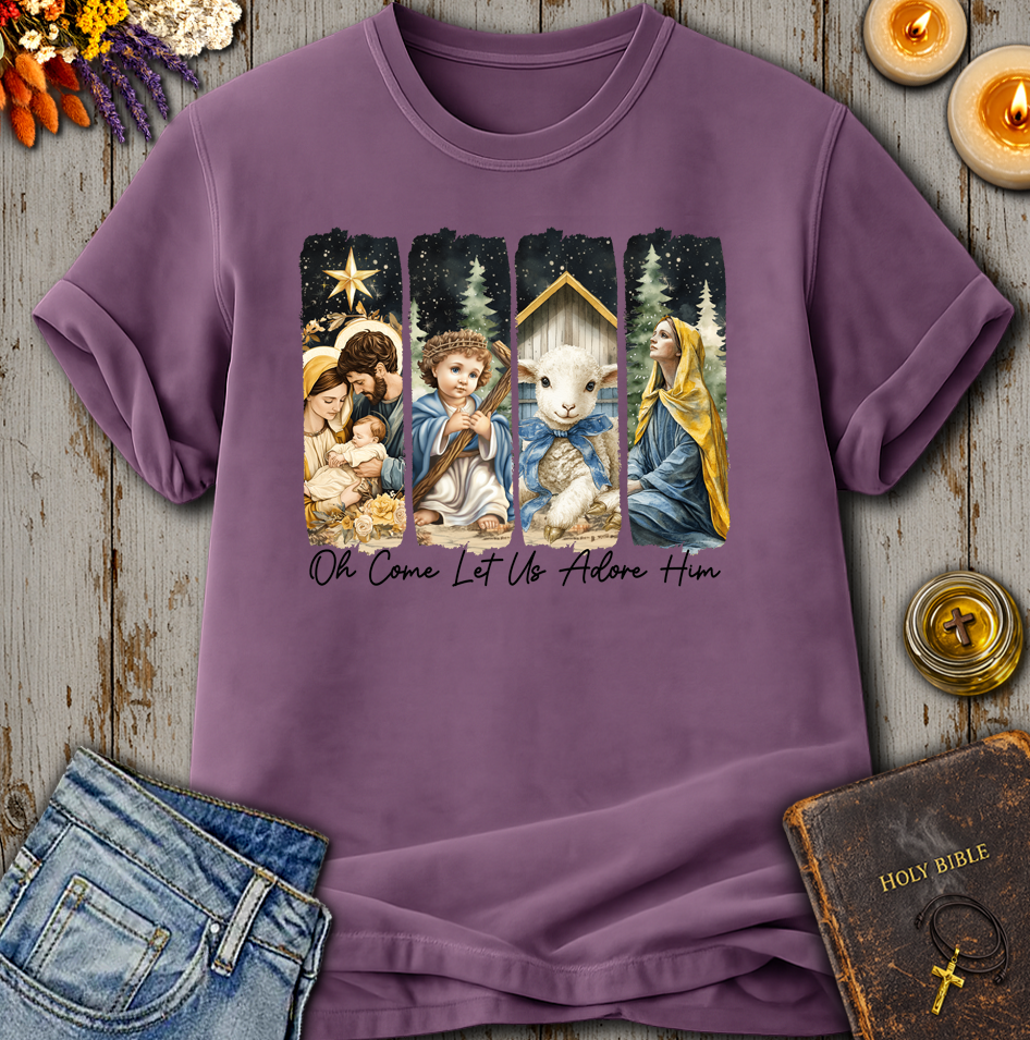 Oh Come Let Us Adore Him T-Shirt