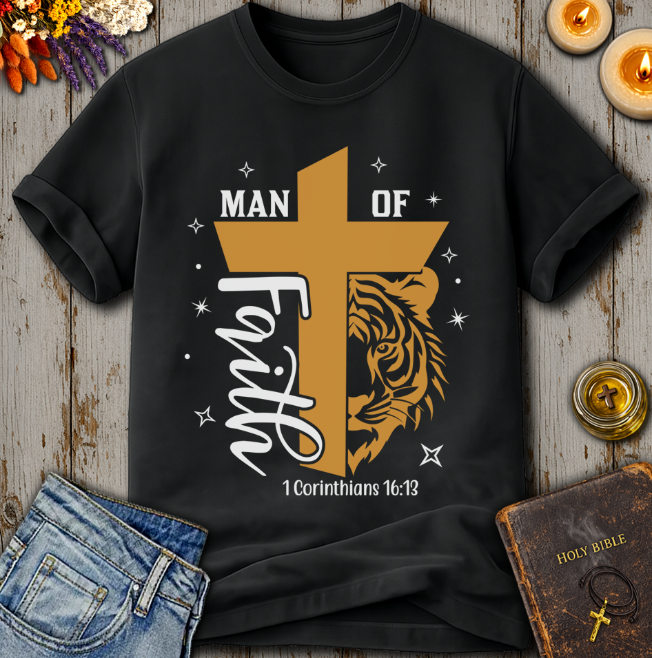 Man Of Faith 1 Corinthians 16:13 T-Shirt