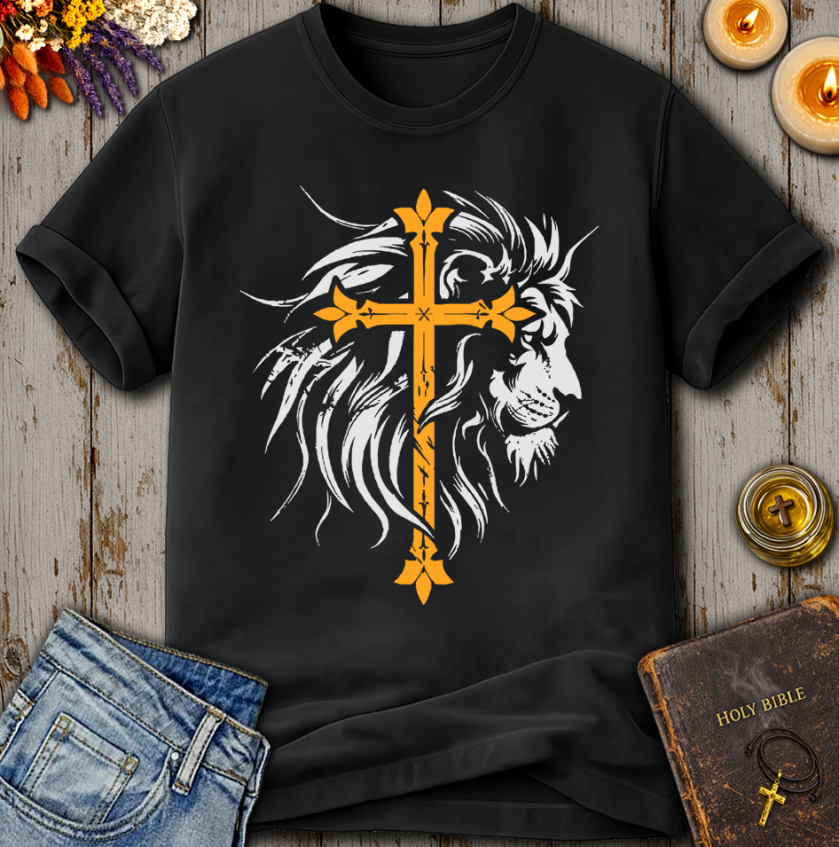 Lion And Cross T-Shirt