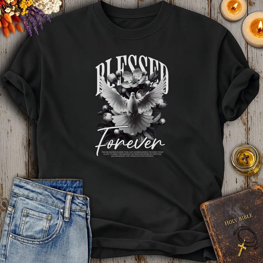 Blessed Forever Dove Floral T-Shirt
