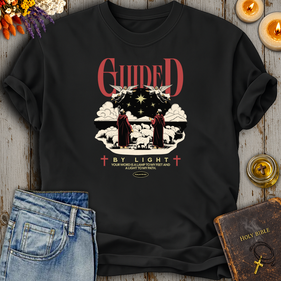 Guided By Light Psalm 119:105 T-Shirt