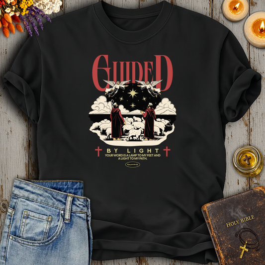 Guided By Light Psalm 119:105 T-Shirt