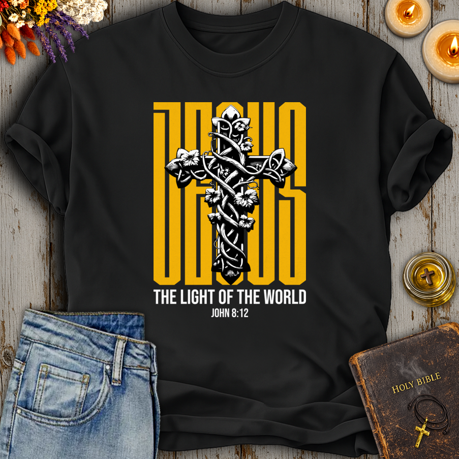 Jesus Light Of The World John 8:12 T-Shirt