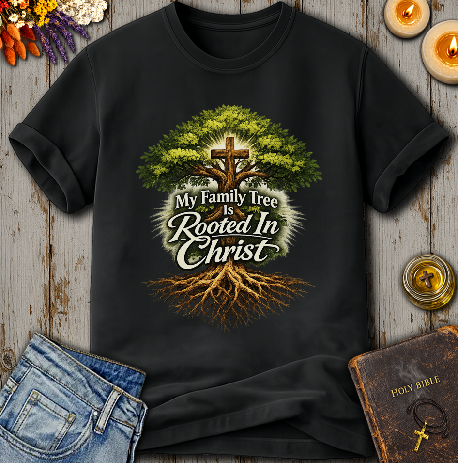 My Family Tree is Rooted In Christ T-Shirt
