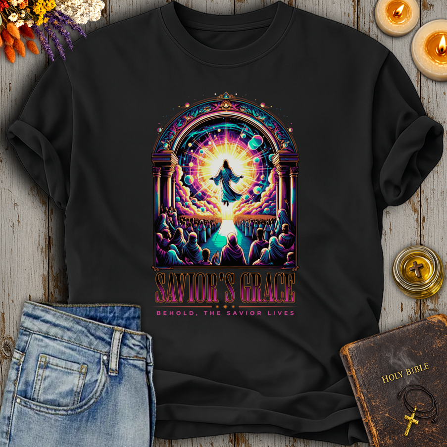 Saviors Grace Behold The Savior Lives T-Shirt