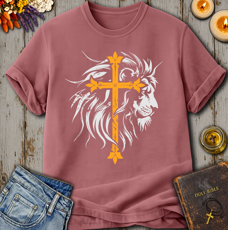 Lion And Cross T-Shirt