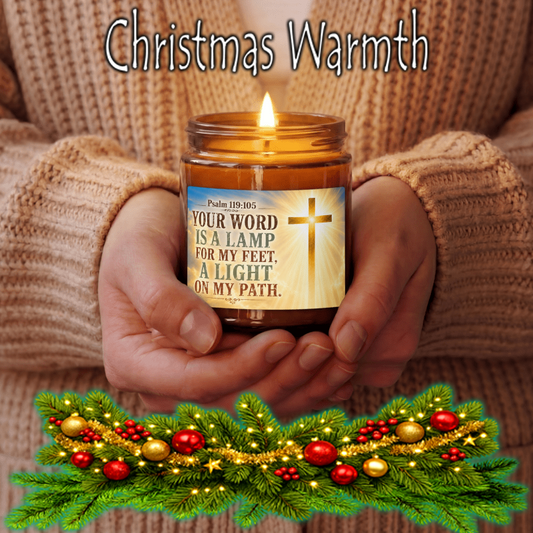 Your word is a lamp for my feet. Psalm 119:105 Candle