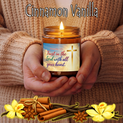 Trust In The Lord Proverbs 3:5 Candle