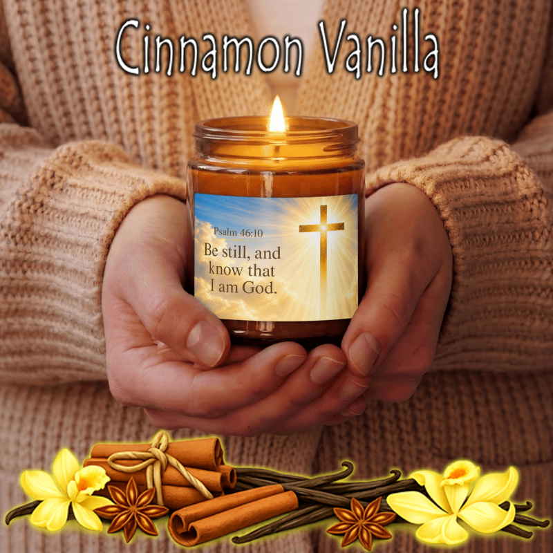 Be still, and know that I am God. Psalm 46:10 Candle