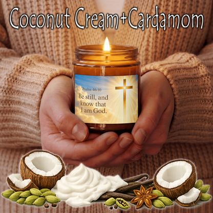 Be still, and know that I am God. Psalm 46:10 Candle