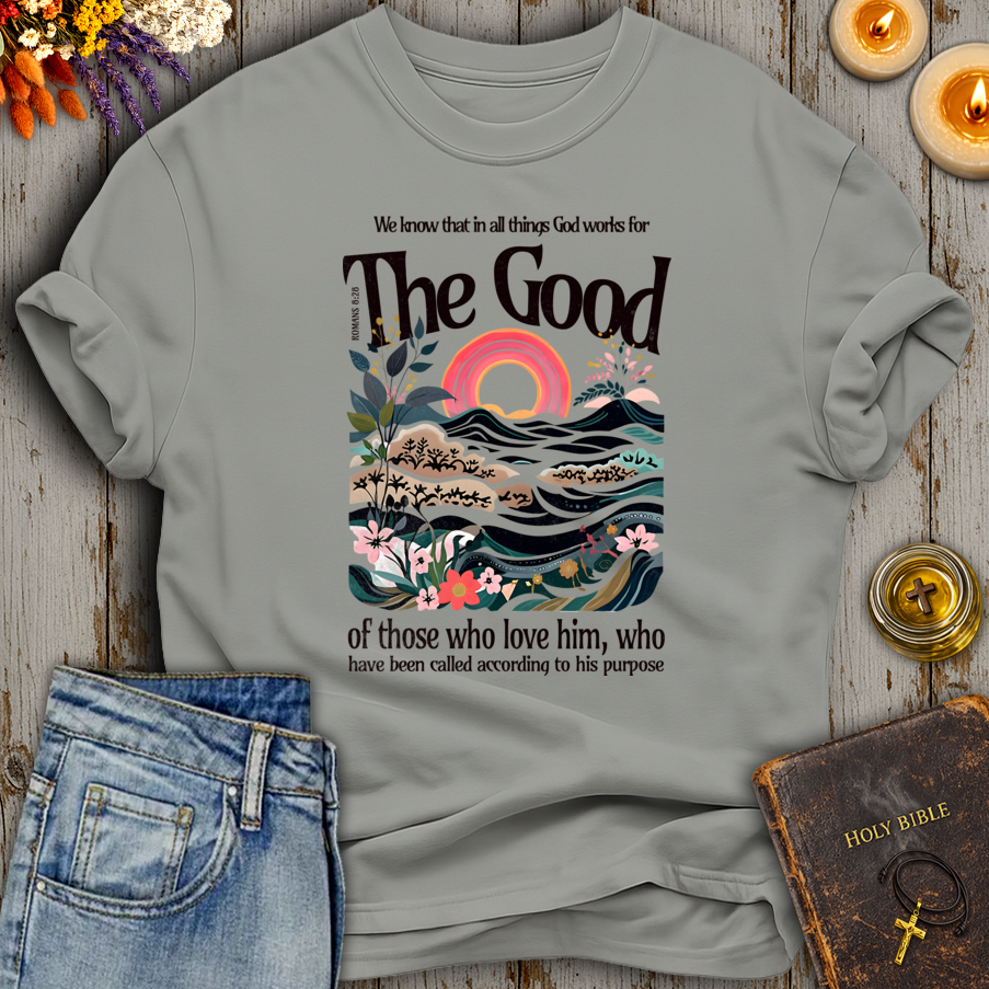 Romans 8:28 God Works T-Shirt