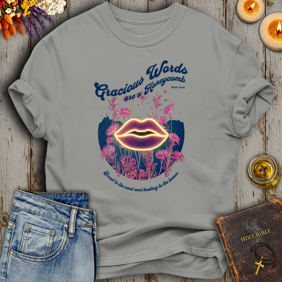 Gracious Words are a Honeycomb Proverbs 16:24 T-Shirt