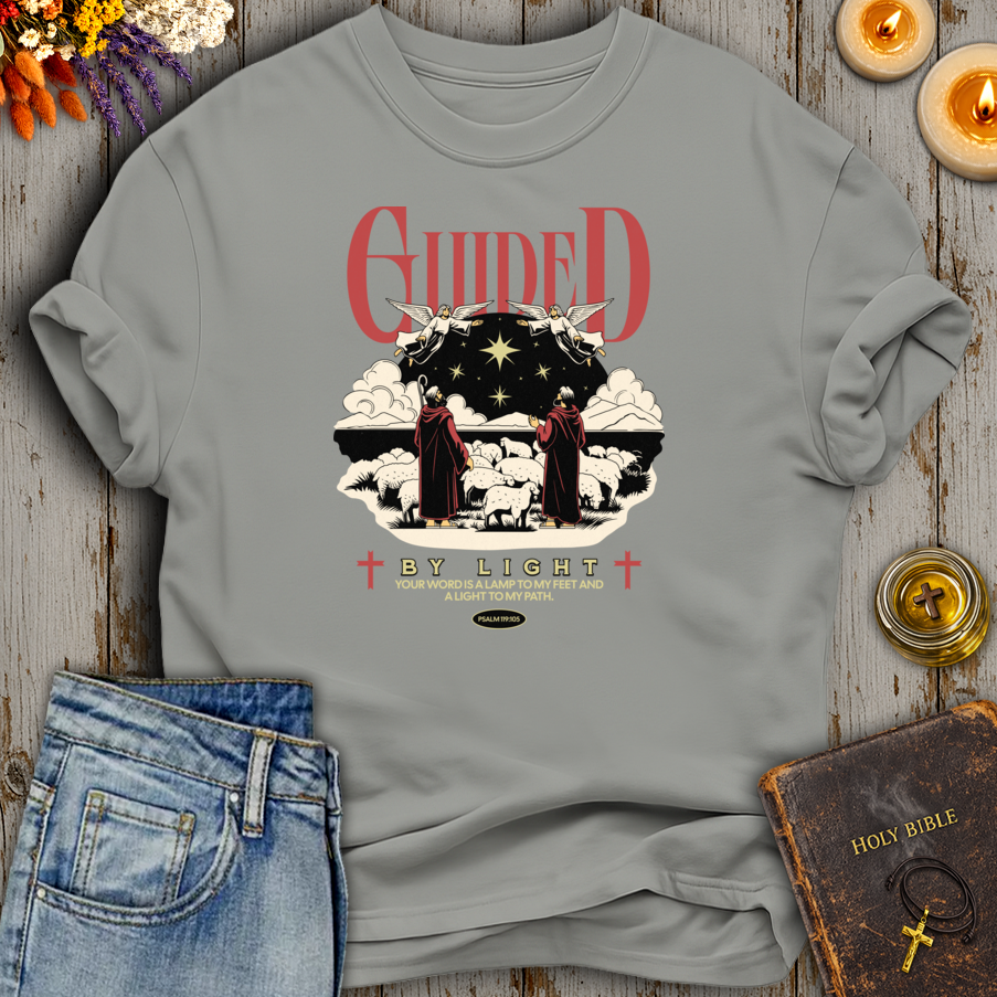 Guided By Light Psalm 119:105 T-Shirt