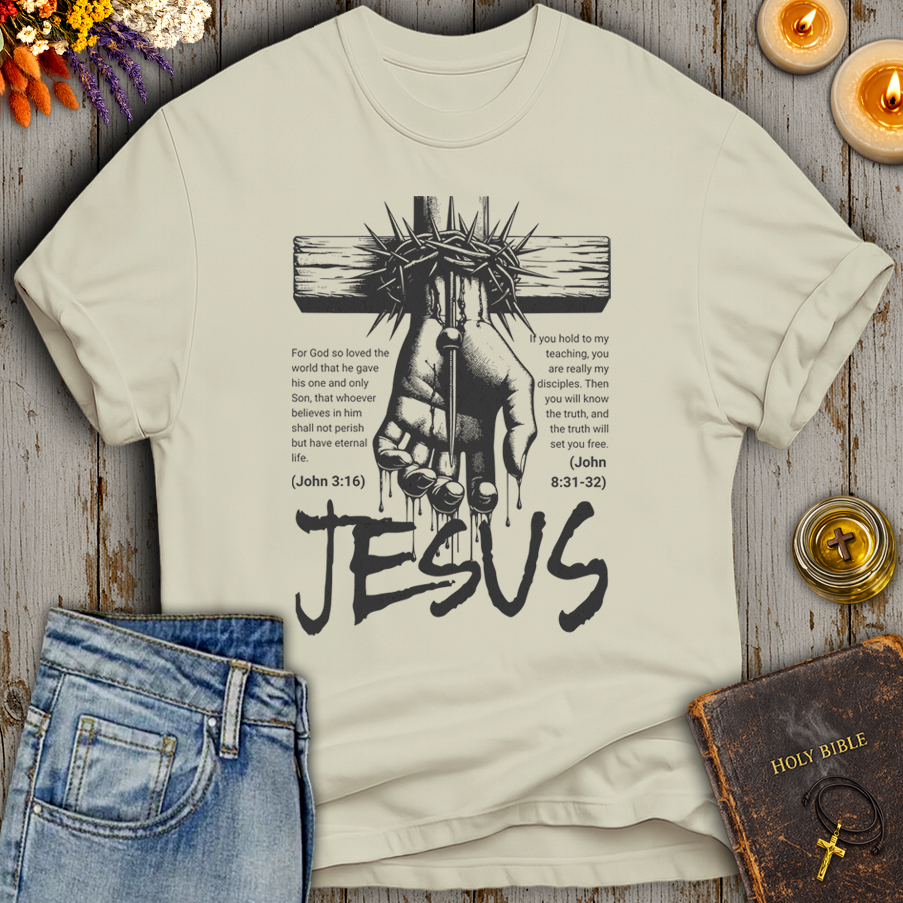 Jesus John 3:16 8:31-32 T-Shirt