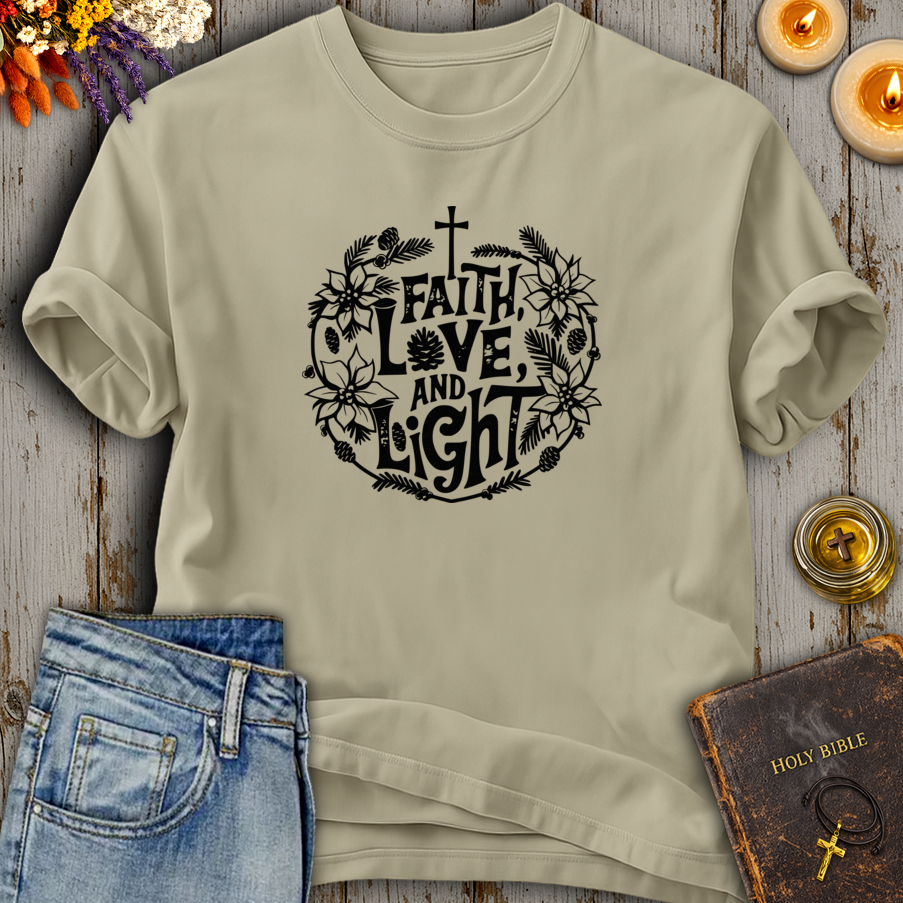 Faith Love And Light T-Shirt