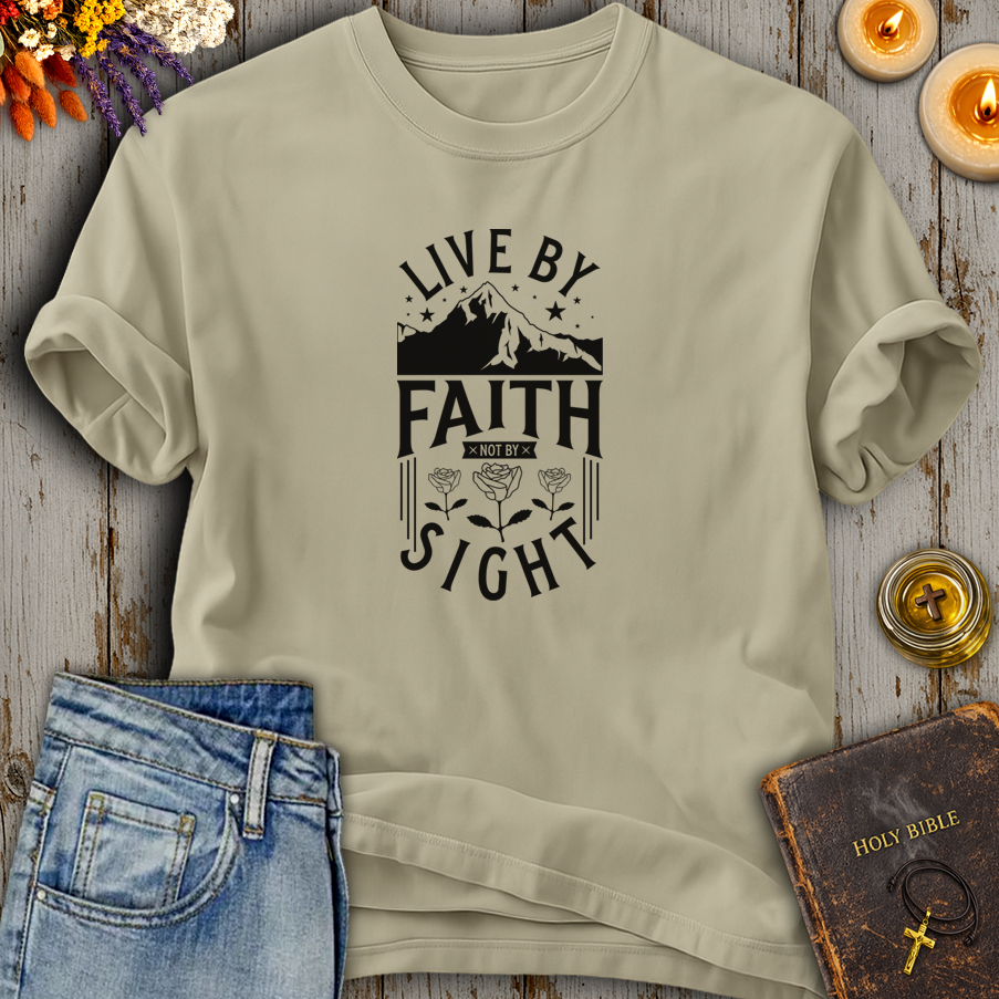 Live By Faith Not By Sight T-Shirt
