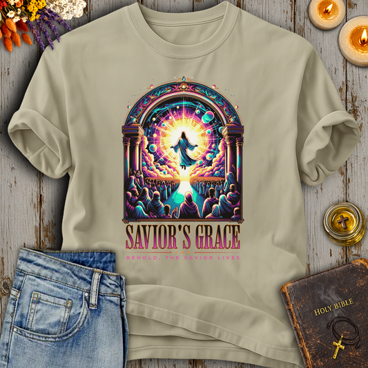 Saviors Grace Behold The Savior Lives T-Shirt