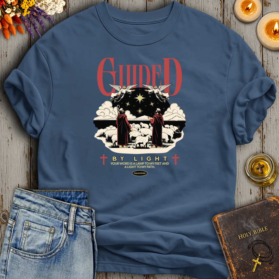 Guided By Light Psalm 119:105 T-Shirt