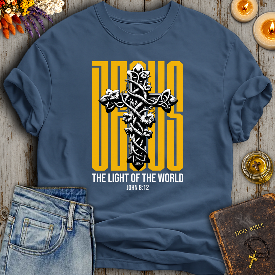 Jesus Light Of The World John 8:12 T-Shirt