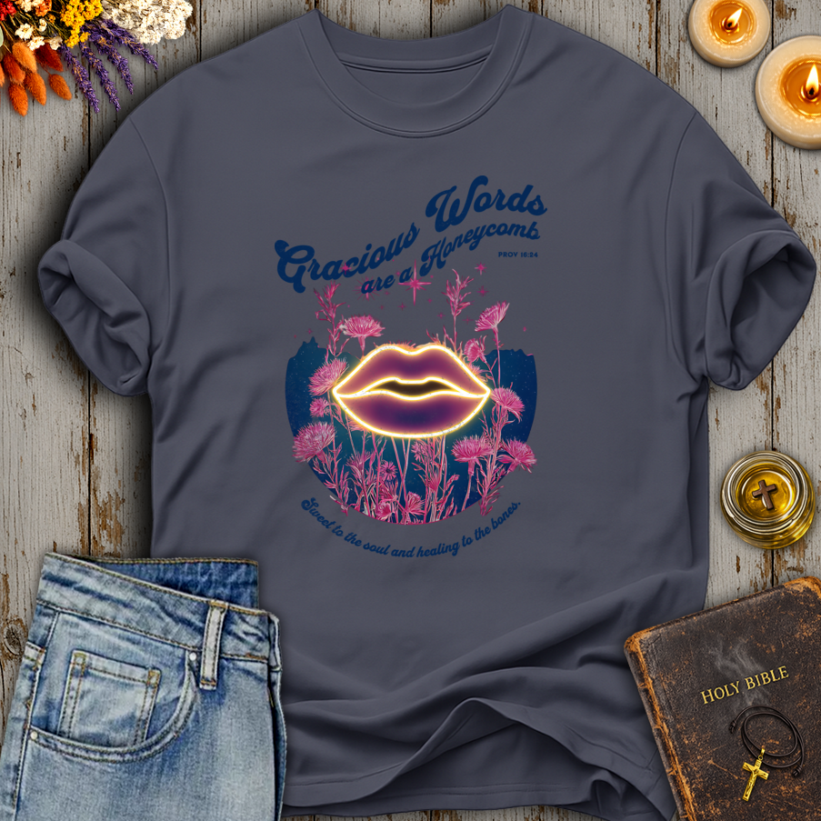 Gracious Words are a Honeycomb Proverbs 16:24 T-Shirt