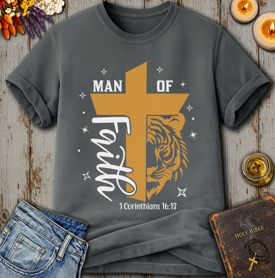 Man Of Faith 1 Corinthians 16:13 T-Shirt