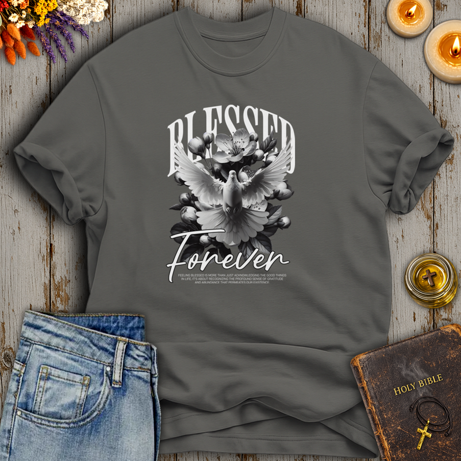 Blessed Forever Dove Floral T-Shirt