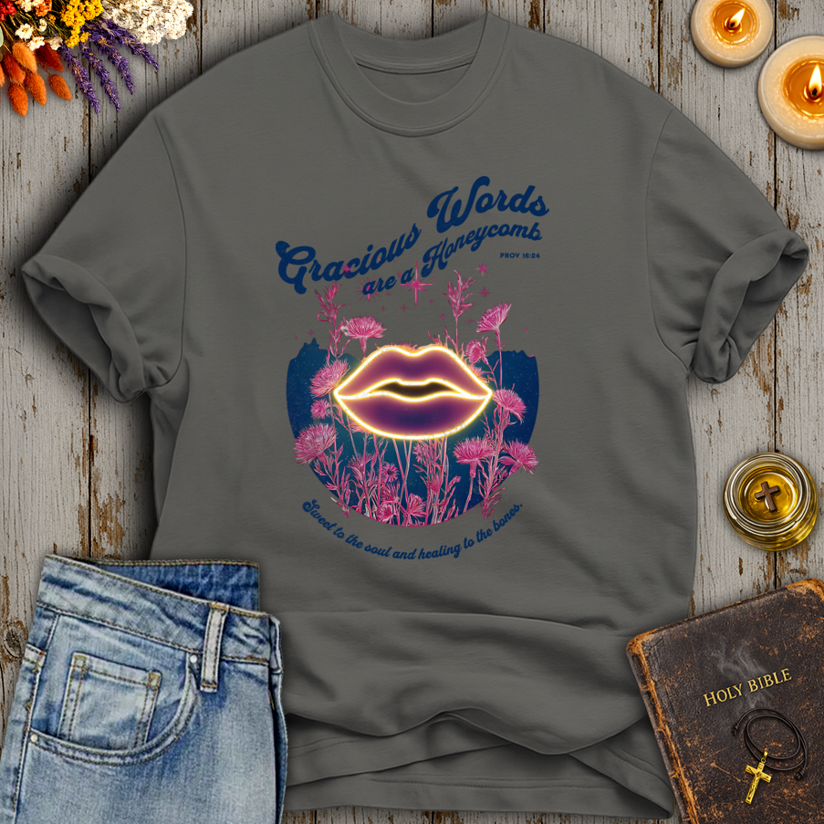 Gracious Words are a Honeycomb Proverbs 16:24 T-Shirt