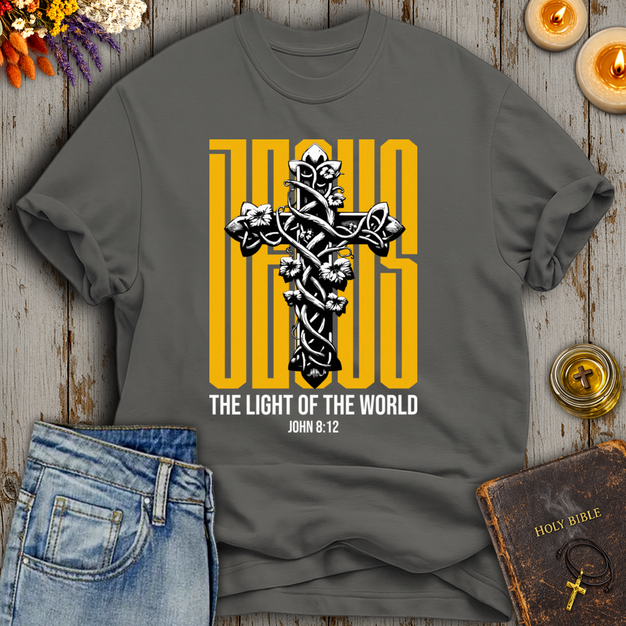 Jesus Light Of The World John 8:12 T-Shirt