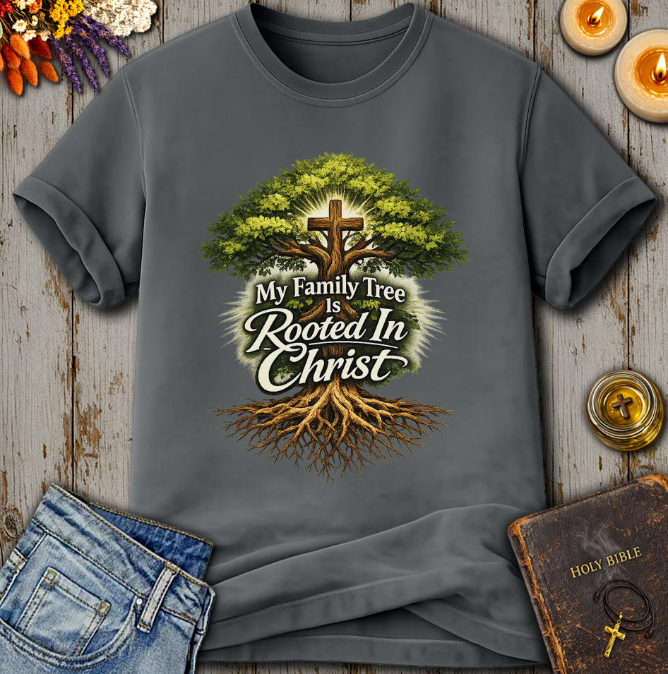 My Family Tree is Rooted In Christ T-Shirt