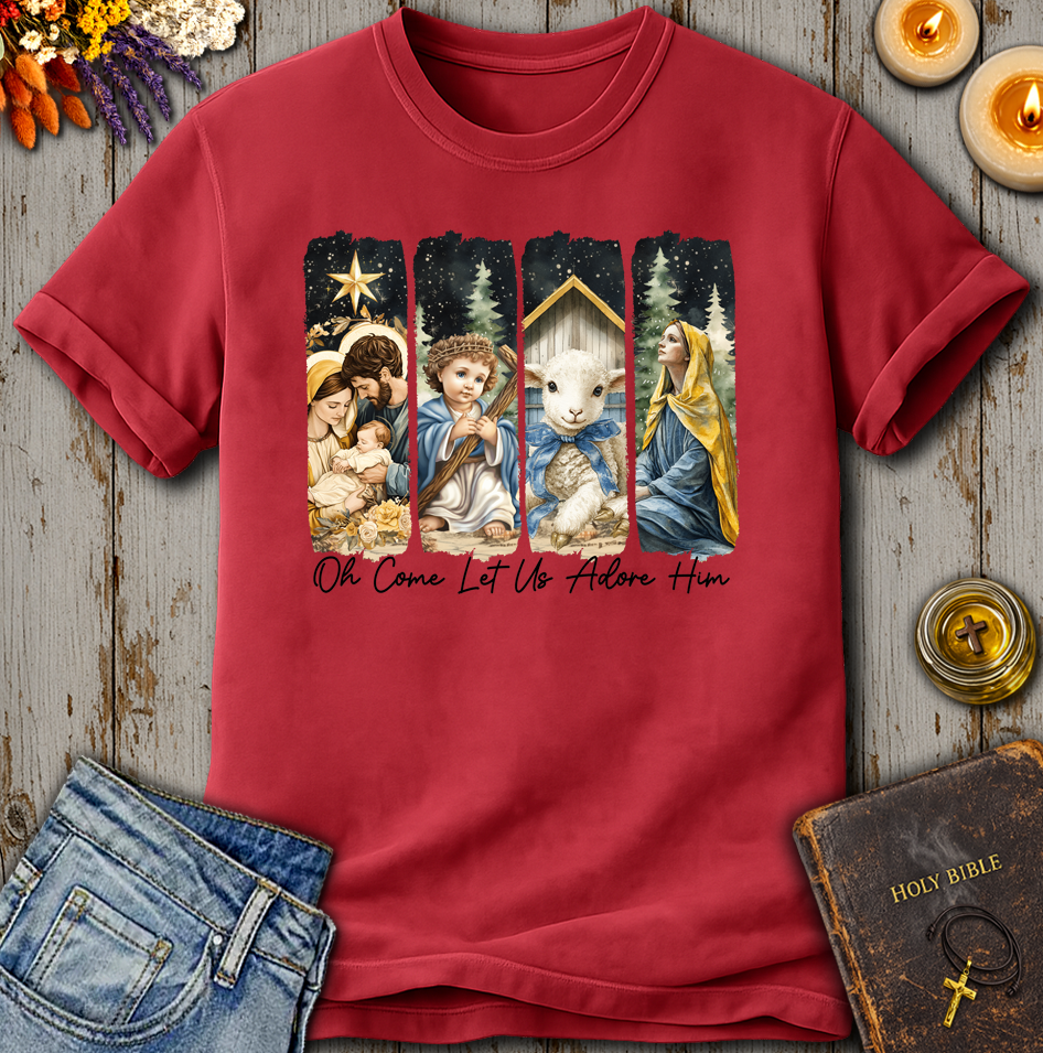 Oh Come Let Us Adore Him T-Shirt