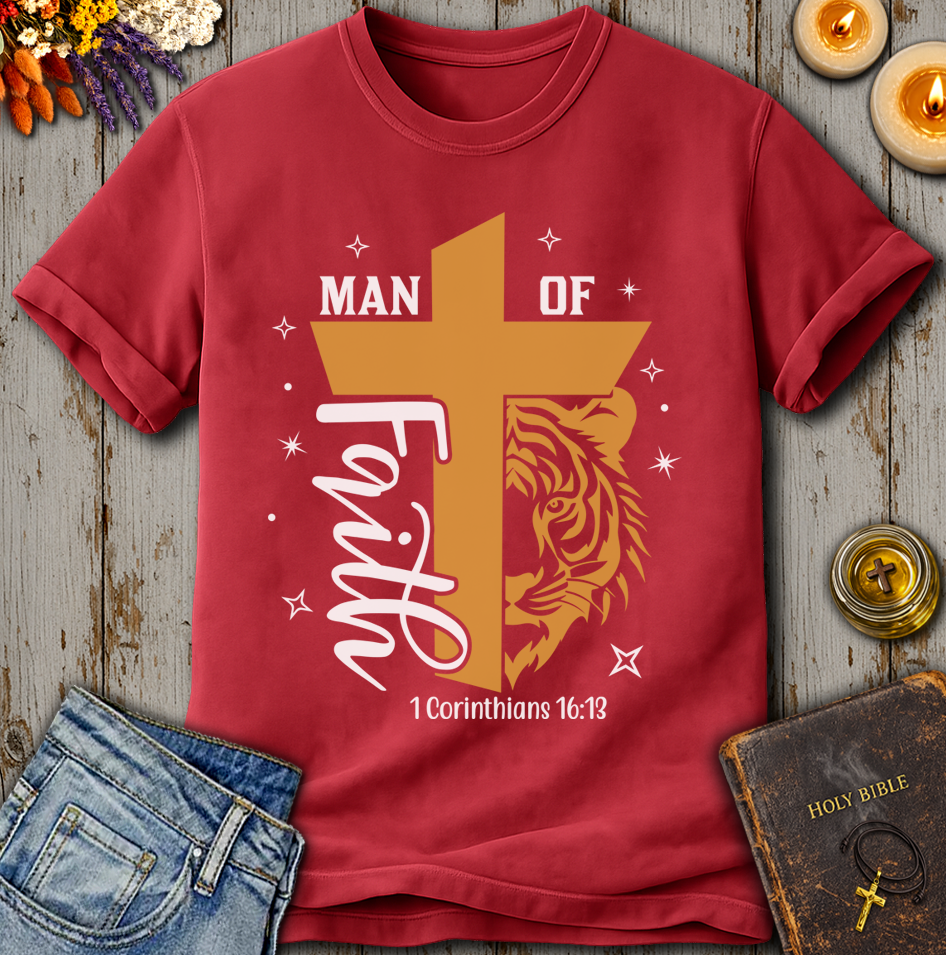 Man Of Faith 1 Corinthians 16:13 T-Shirt