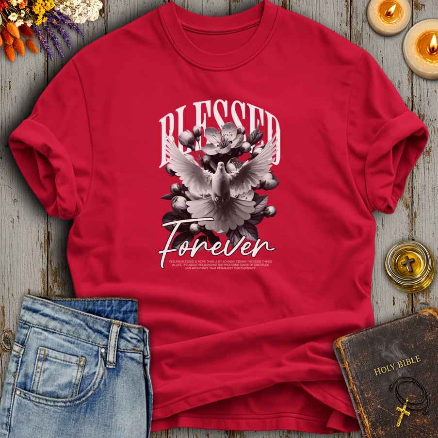 Blessed Forever Dove Floral T-Shirt
