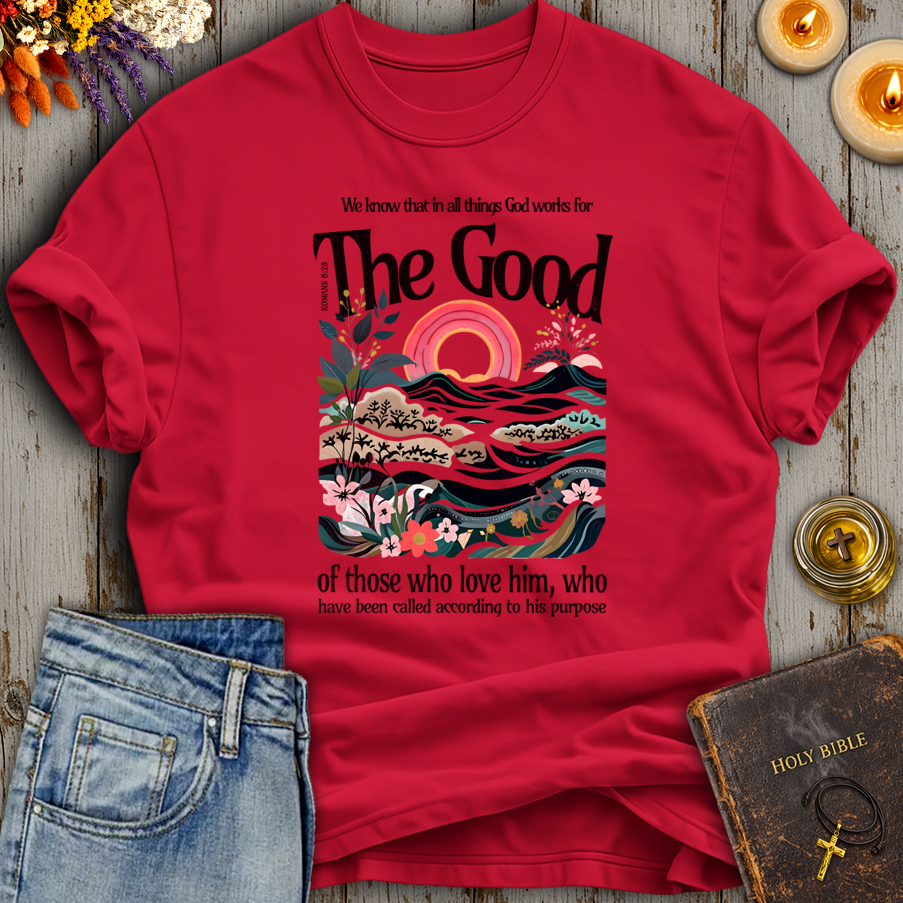 Romans 8:28 God Works T-Shirt