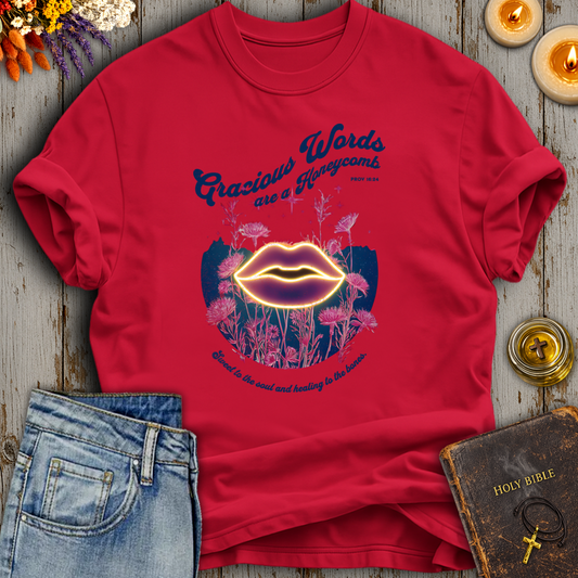 Gracious Words are a Honeycomb Proverbs 16:24 T-Shirt