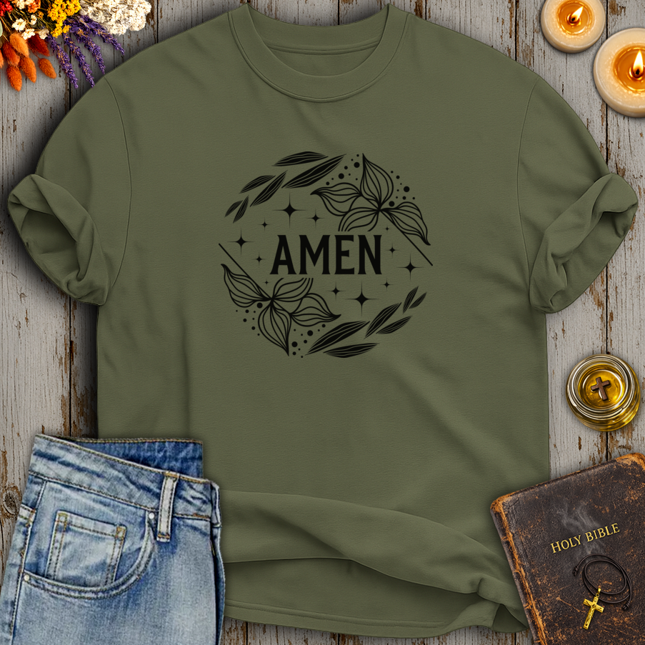 Amen Faith Inspired Message T-Shirt