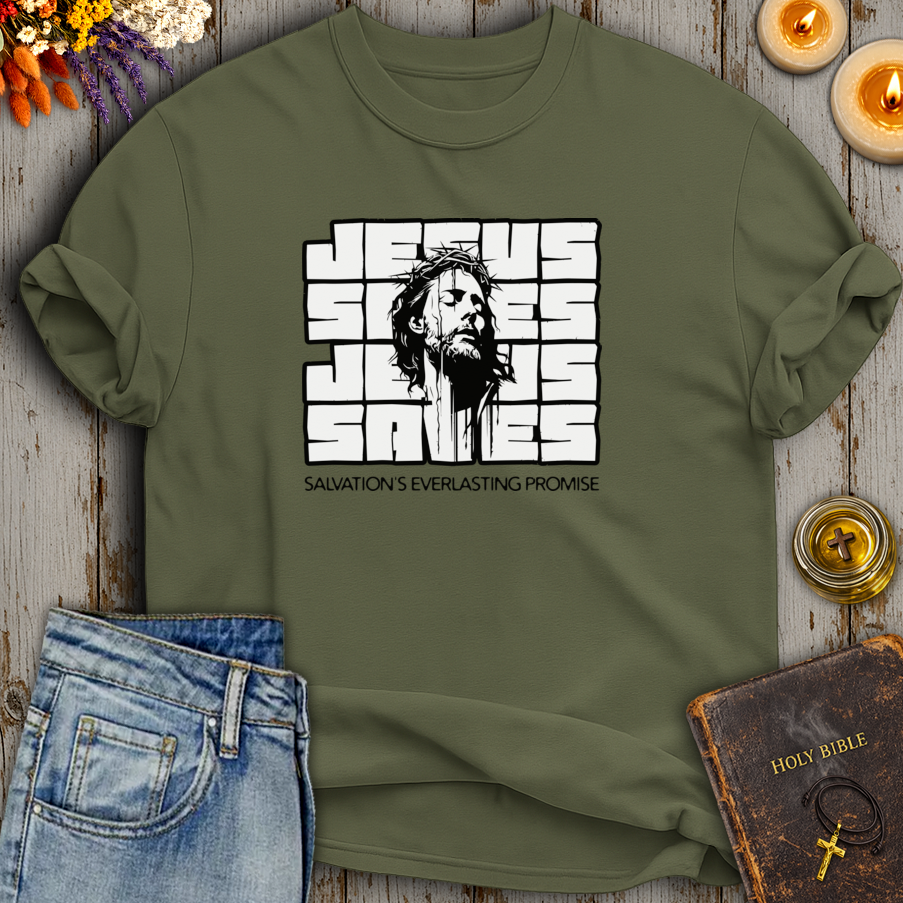 Jesus Saves - Salvation's Everlasting Promise T-Shirt