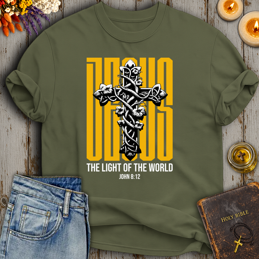Jesus Light Of The World John 8:12 T-Shirt