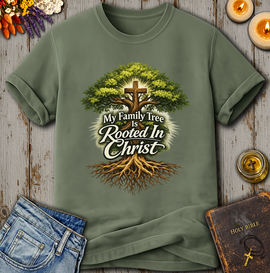 My Family Tree is Rooted In Christ T-Shirt