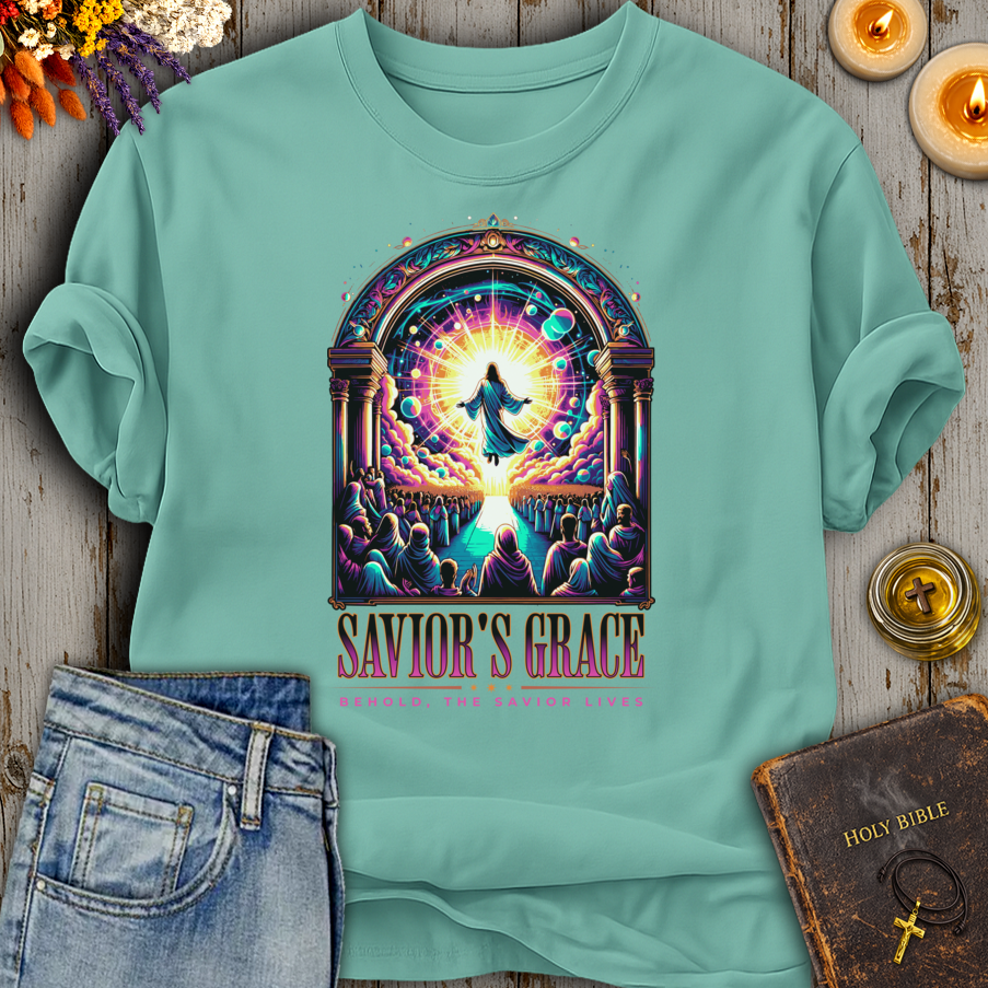 Saviors Grace Behold The Savior Lives T-Shirt