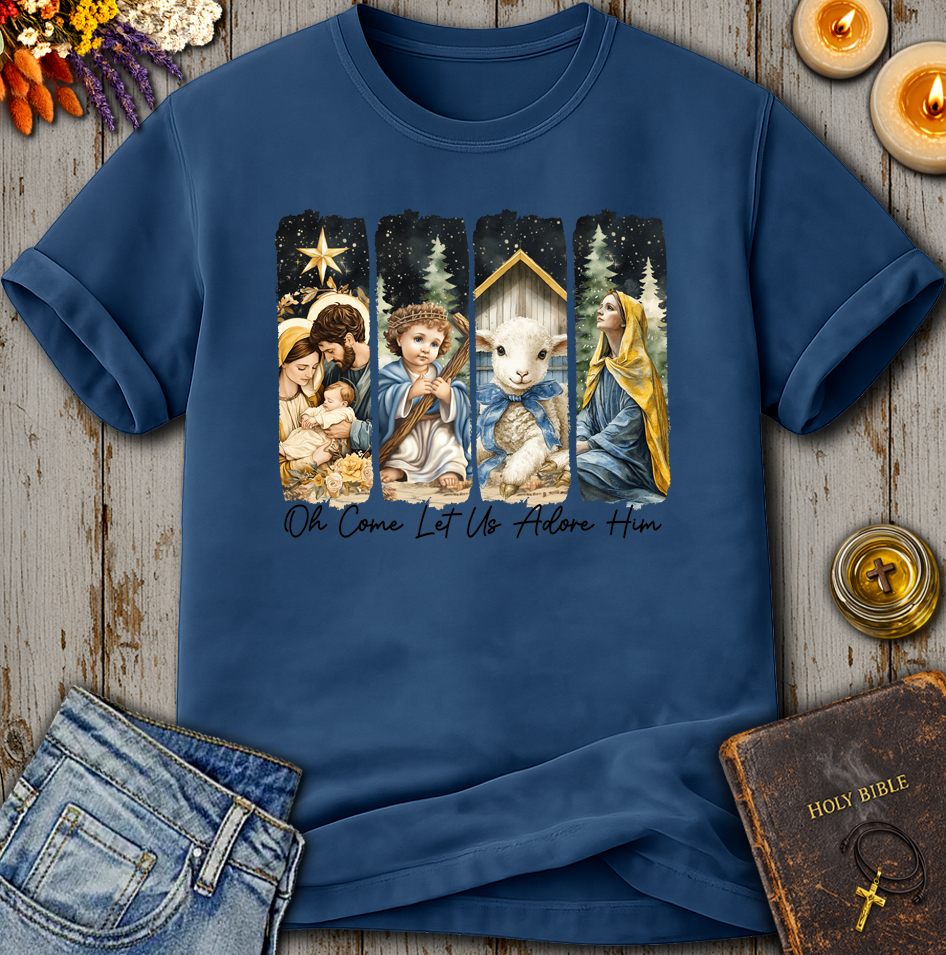 Oh Come Let Us Adore Him T-Shirt